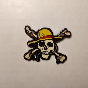 One Piece Straw Hats Luffy Enamel Pin Official Collectible Mystery Badge Series